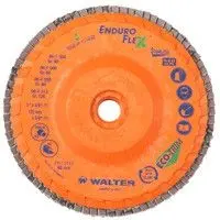 Walter 15Q454 4.5" X 7/8" 40 Grit Enduro-Flex Stainless Flap Discs 1