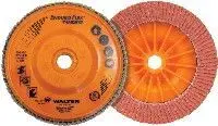 Walter 06A462 4.5" X 7/8 36/60 Grit Enduro-Flex Turbo Flap Discs 1
