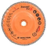 Walter 06B608 6" 80 Grit Spin-On Enduro-Flex Flap Disc 1