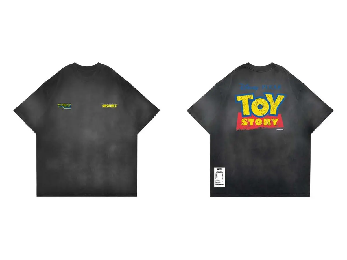 Washed Toy Story Logo Invoice Tee - Tarmac Works X Grocery X Toy Story 1