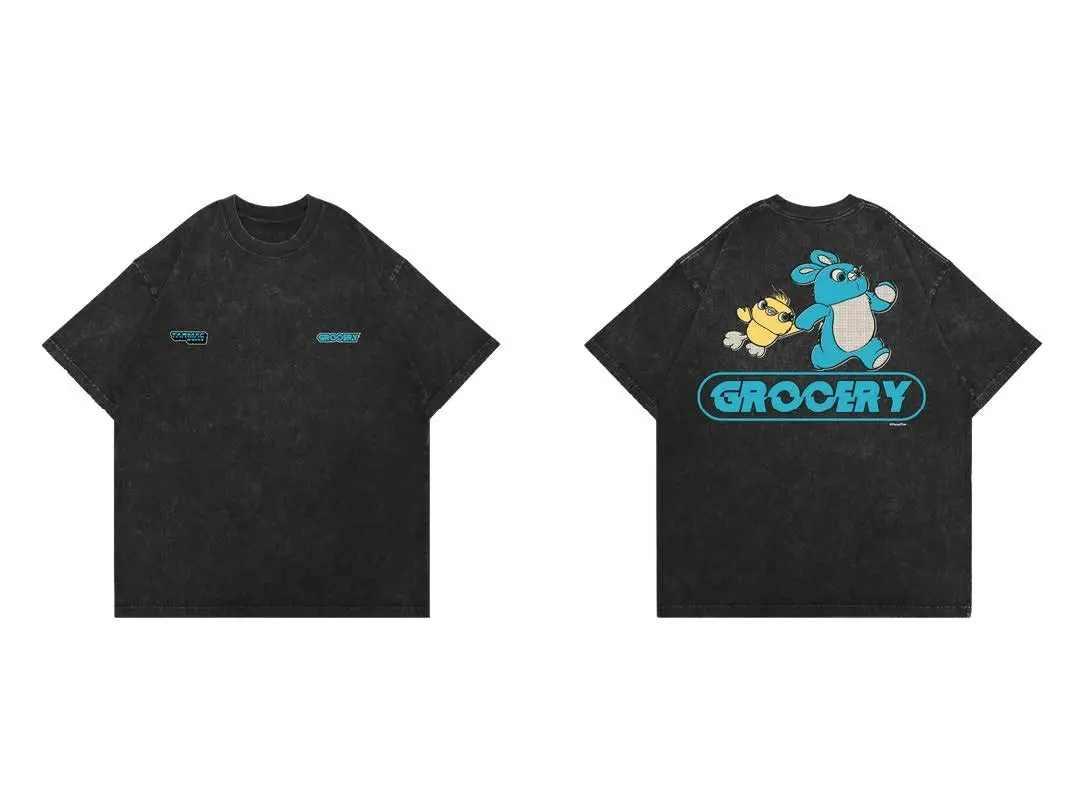 Snow Washed Bunny & Ducky Tee - Tarmac Works X Grocery X Toy Story 1