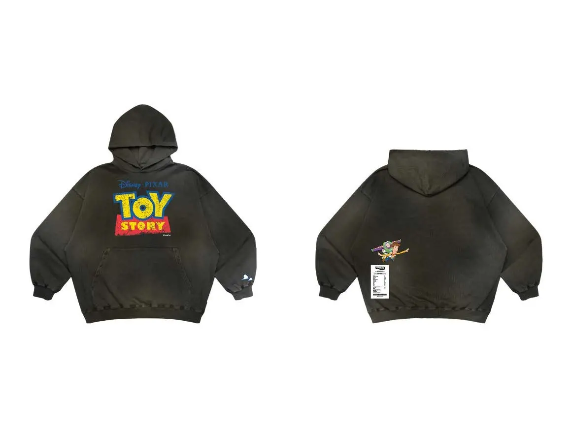 Fade Wash Buzz & Woody Hoodie - Tarmac Works X Grocery X Toy Story 1