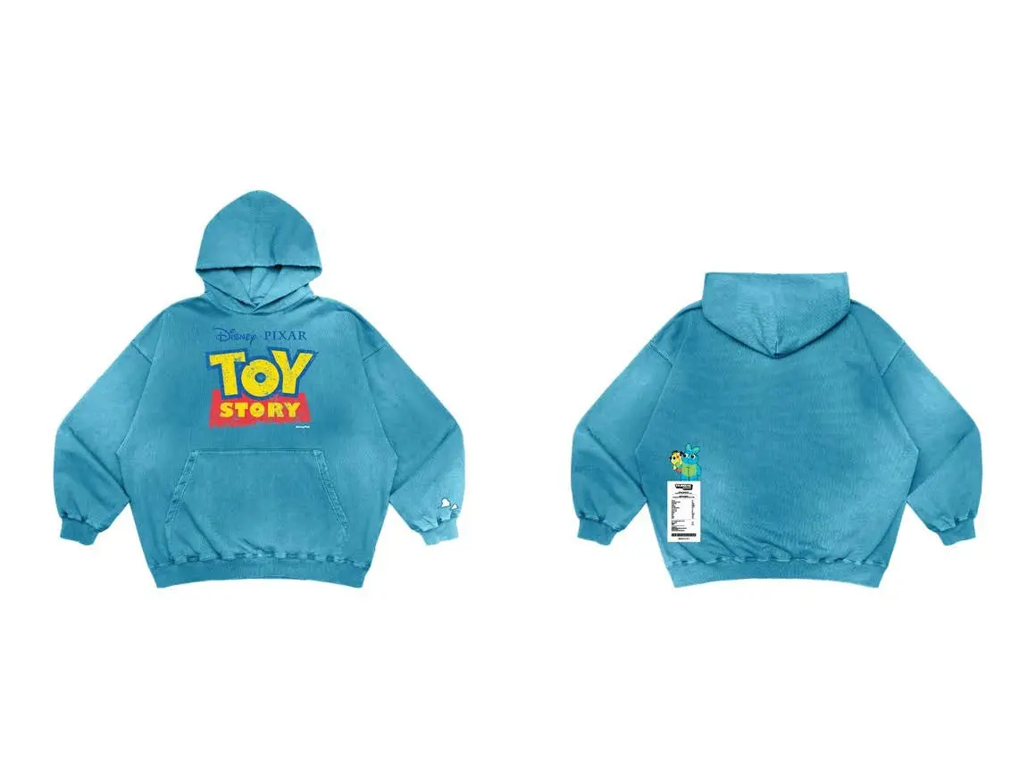Fade Wash Bunny & Ducky Hoodie - Tarmac Works X Grocery X Toy Story 1