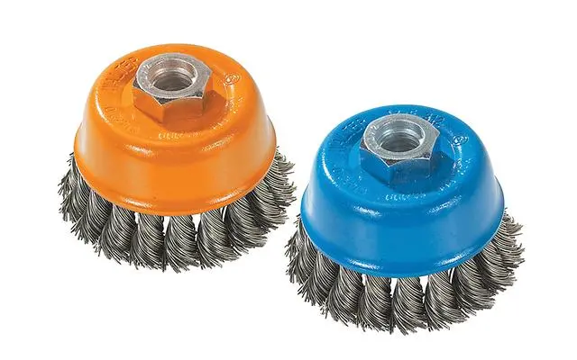 Walter 13F304 3" X .015" X 5/8"-11" Knot-Twisted Wire Cup Brush 1