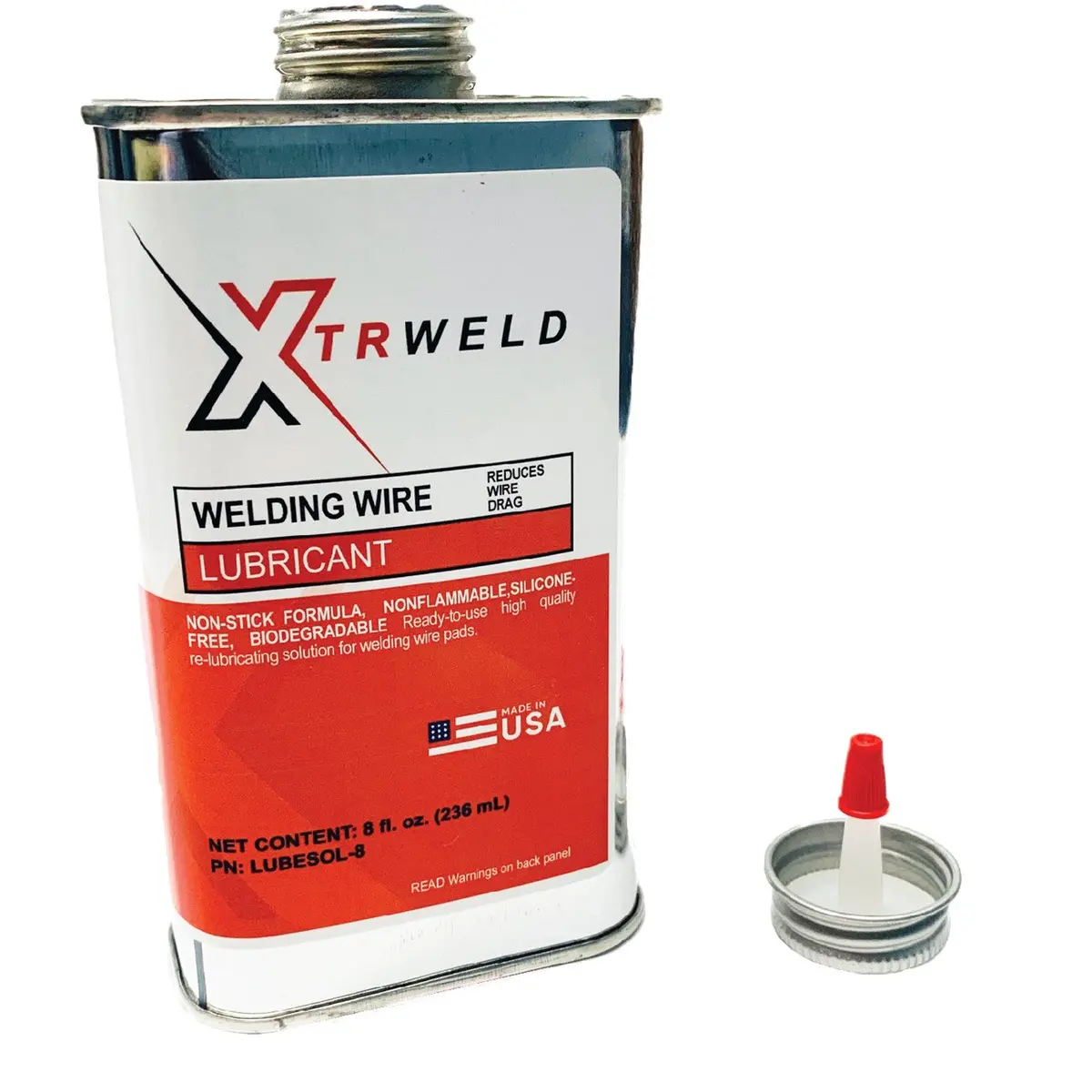 Lubepadsol8 Xtrweld Lube Pad Solution & Lubricant, Can, 8 Oz 1