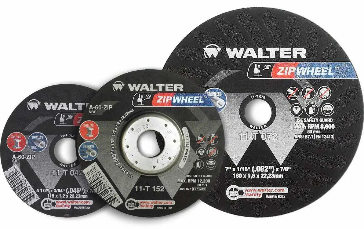Walter 11T070 7" X 1/16" X 5/8" Zip Wheel Cut-Off Wheel 25 Pack 1