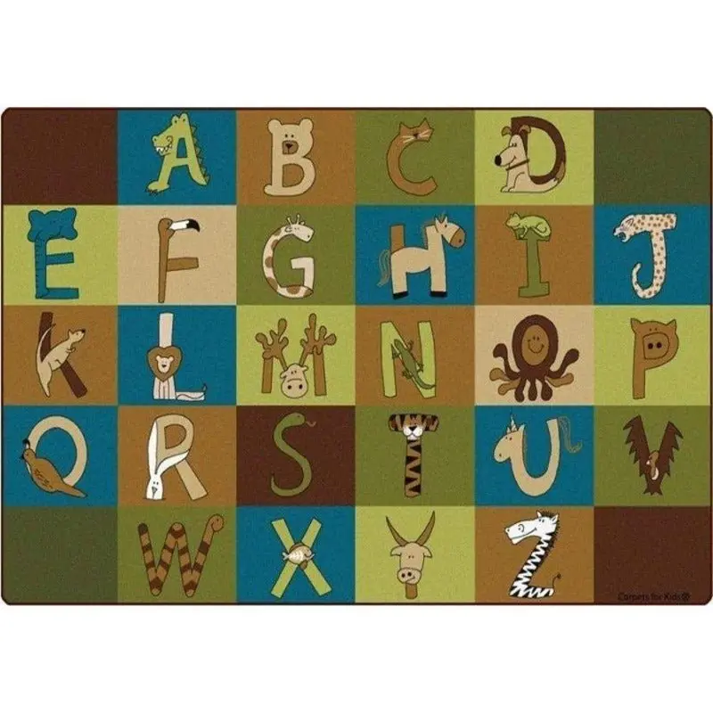 A To Z Animals Nature Colors Classroom Rug 1