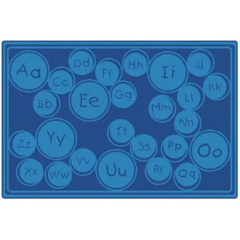 Alphabet Bubbles Classroom Rug 1