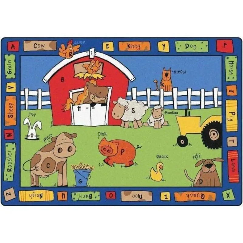 Alphabet Farm Classroom Rug 1