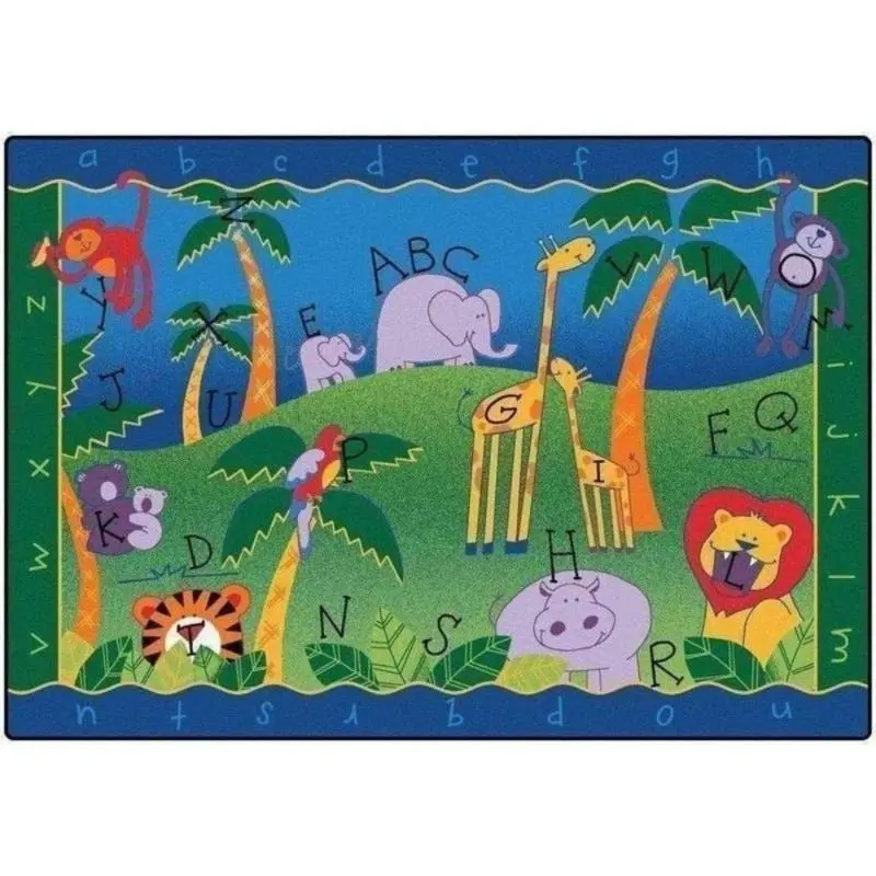 Alphabet Jungle School Rug 1