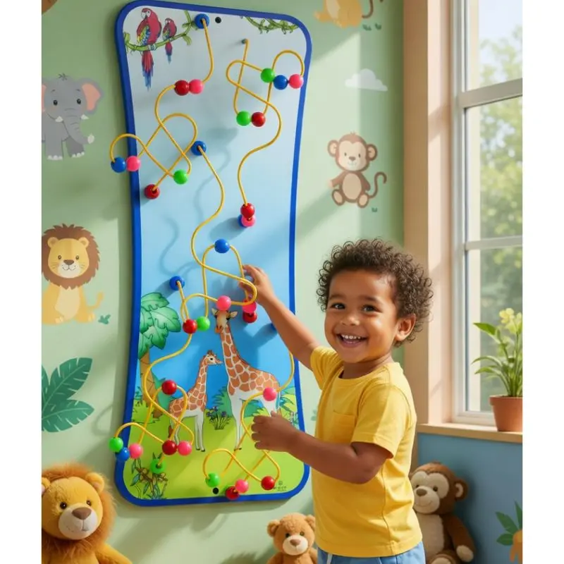 Animal Families Bead Maze Wall Toy 1