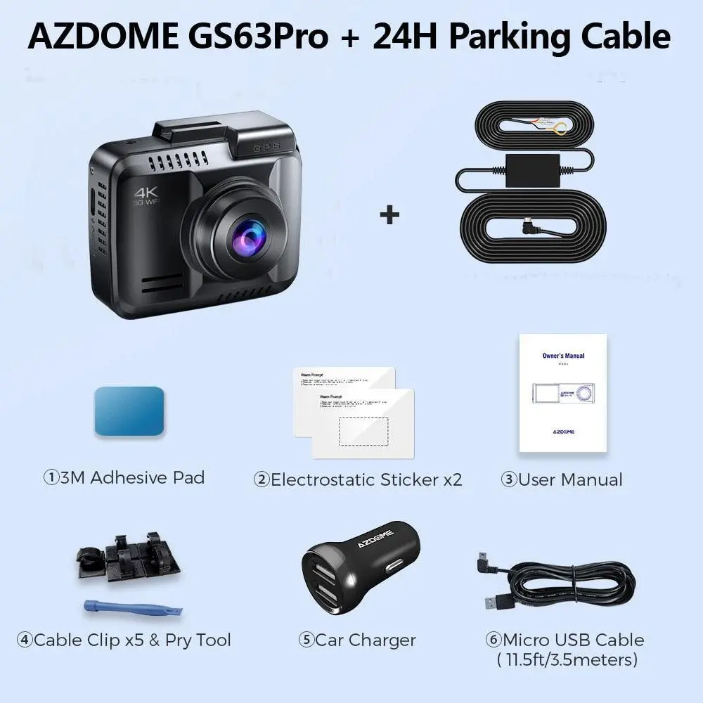 Azdome Gs63pro 4K Dash Cam 2