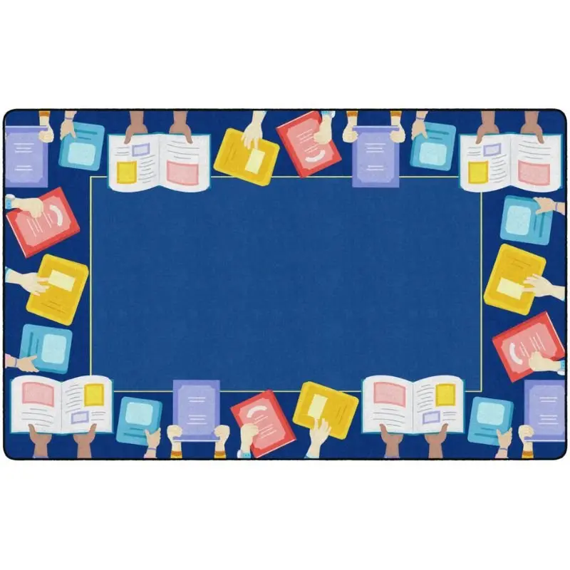 Book Border Classroom Rug 1