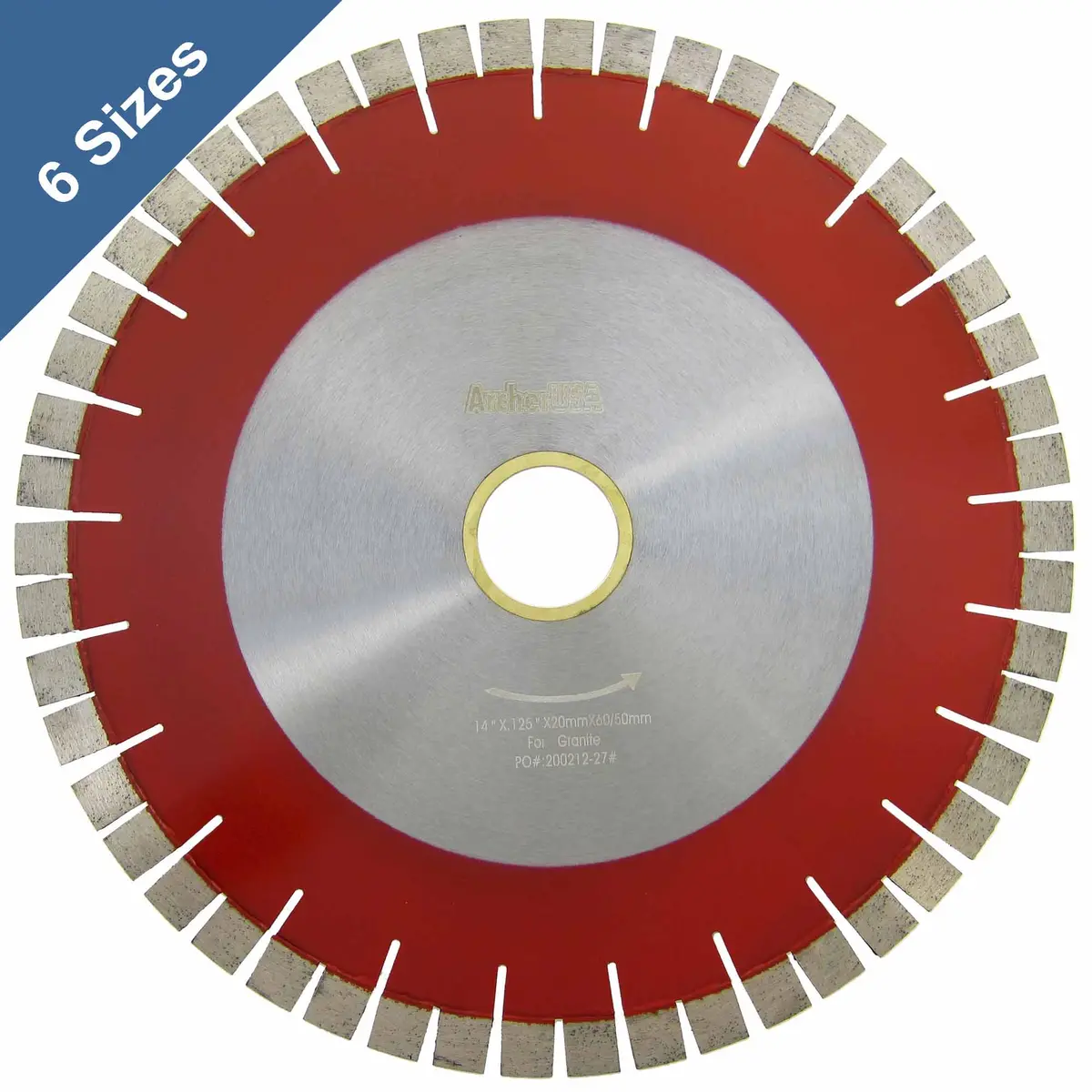 Bridge Saw Diamond Blades V-Seg For Granite Cutting (6 Sizes) 1