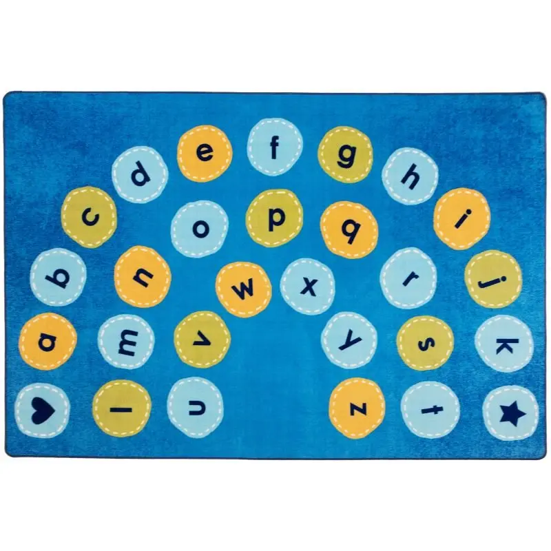 Calming Colors Alphabet Arch Seating Rug 1