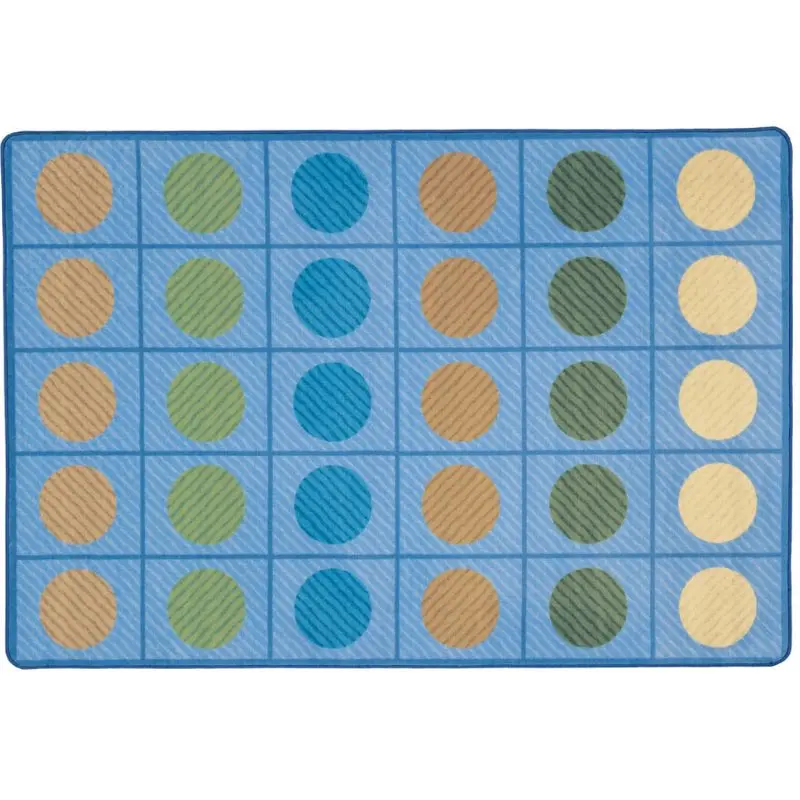 Calming Seating Circles Classroom Rug 1