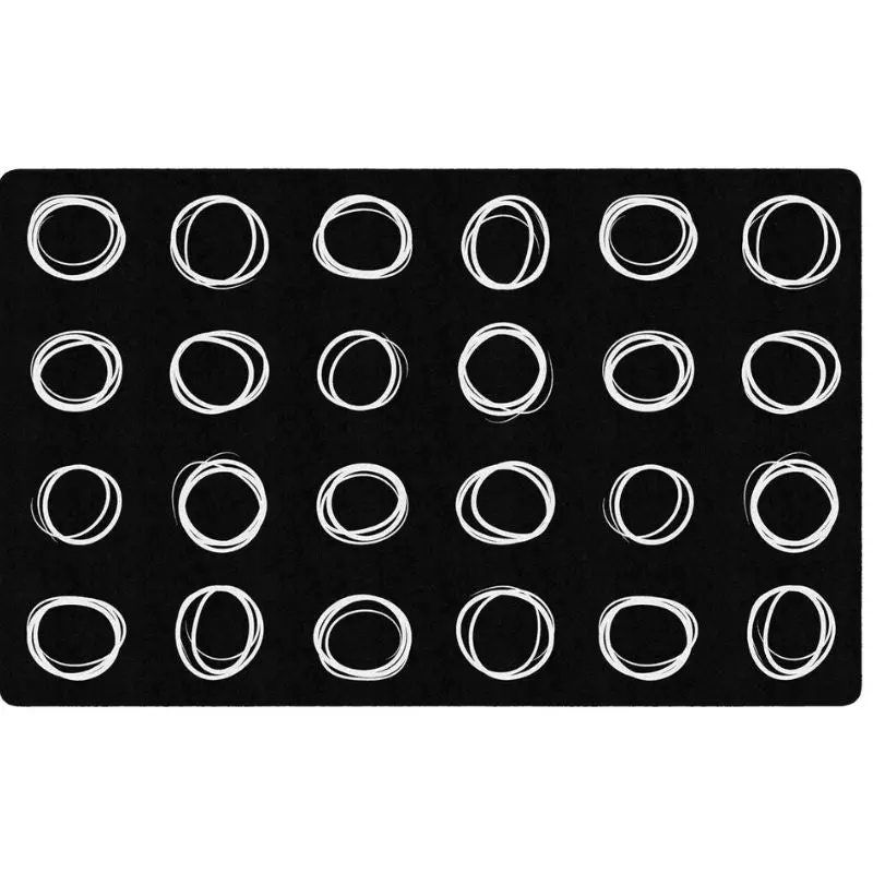 Circle Sampler Classroom Seating Rug 2