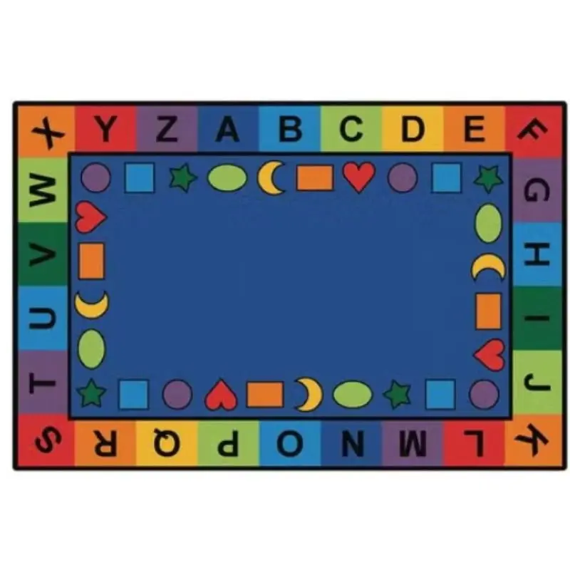 Classroom Shapes Alphabet Seating Rug 1