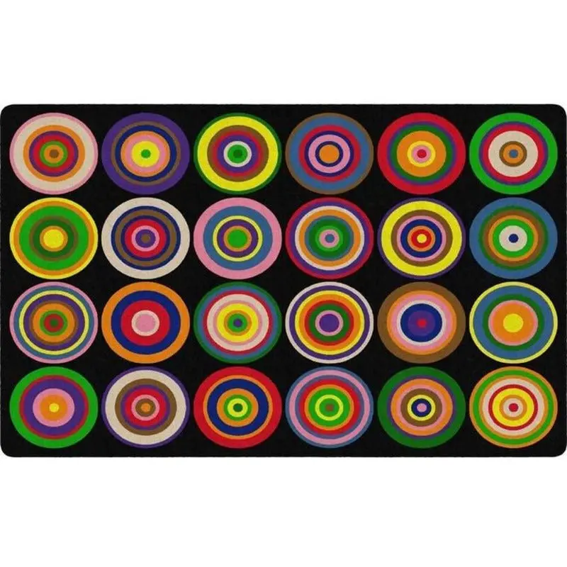 Color Rings Classroom Seating Rug 2