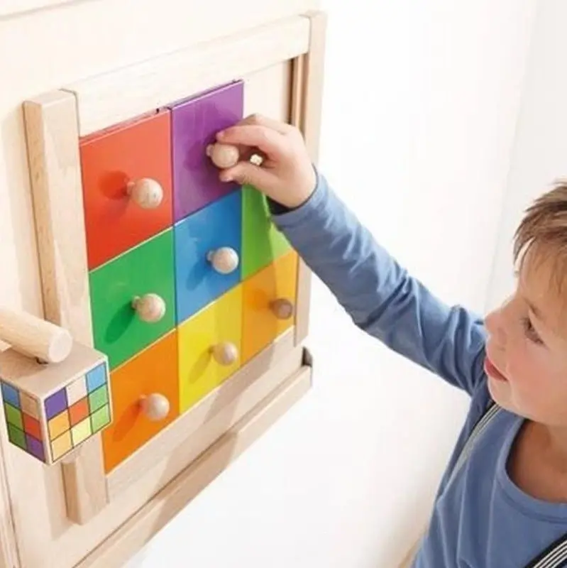 Colorful Squares Wall Puzzle Toy 1