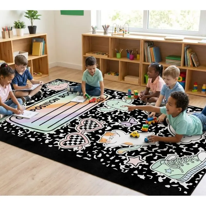 Composition Book With Stickers Classroom Rug 2