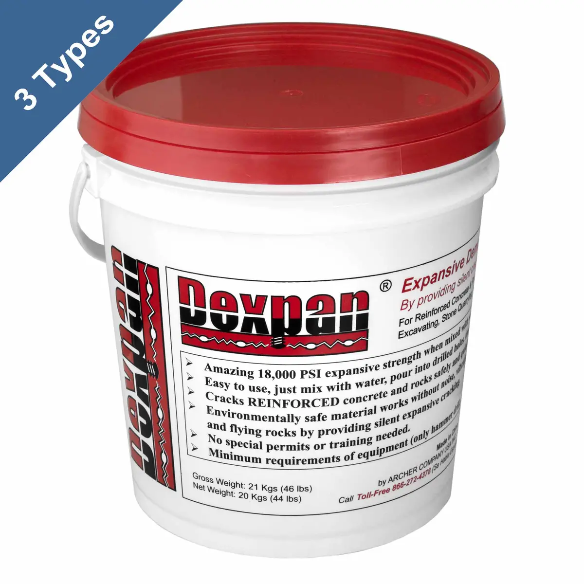 Dexpan 44 Lb. Bucket (3 Types) 1