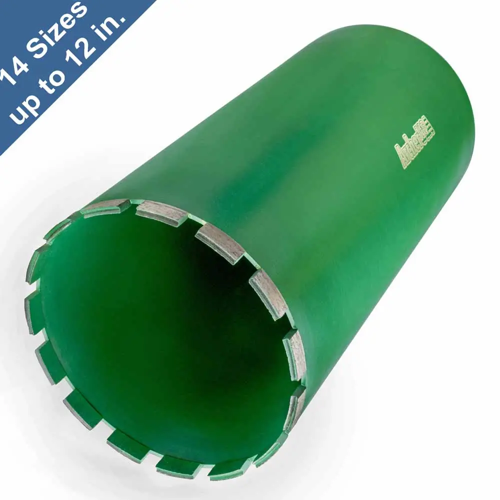 Diamond Core Drill Bits With V-Tip For Concrete Drilling (14 Sizes) 1