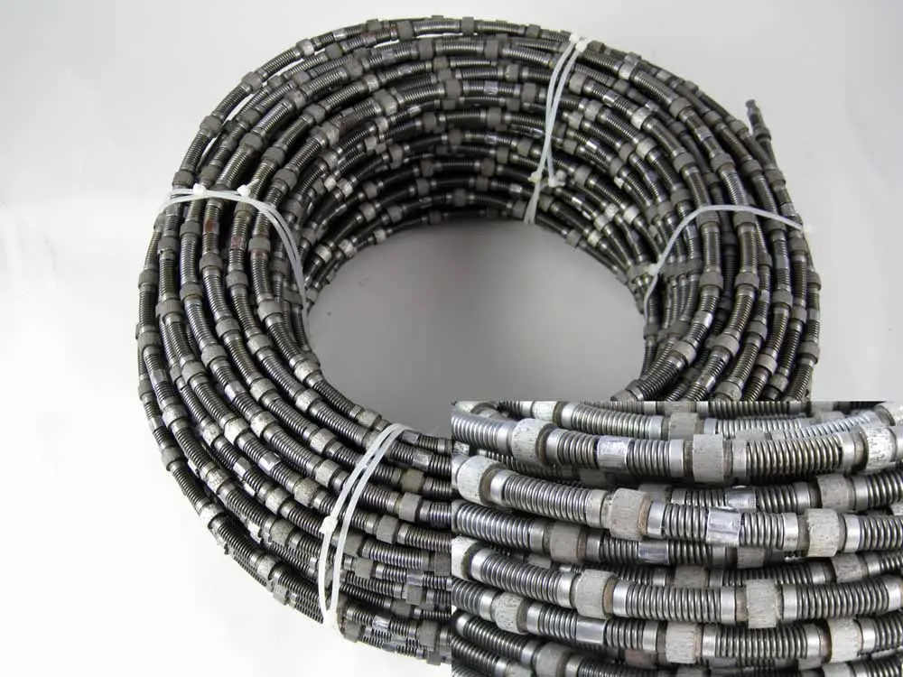 100Ft Diamond Wire For Marble Stone Quarrying And Cutting Wire Saw Machine 1