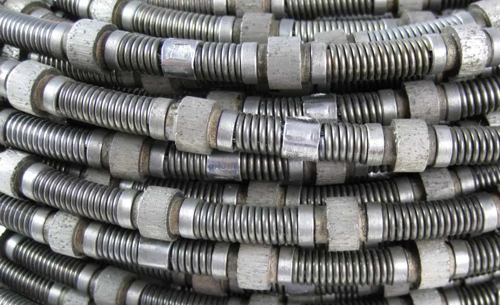 100Ft Diamond Wire For Marble Stone Quarrying And Cutting Wire Saw Machine 2