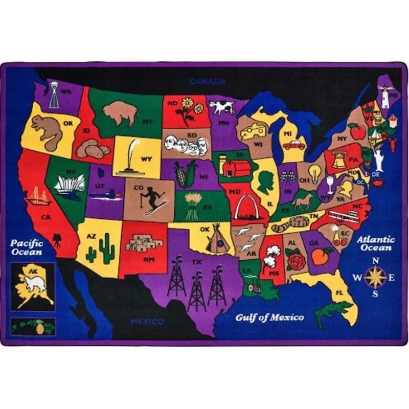 Discover America Rug - Factory Second 1