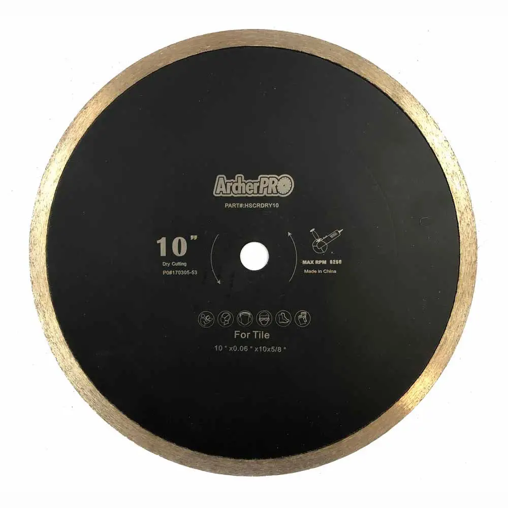 Professional Grade Dry Cutting Tile Blade 10 Inch. 1