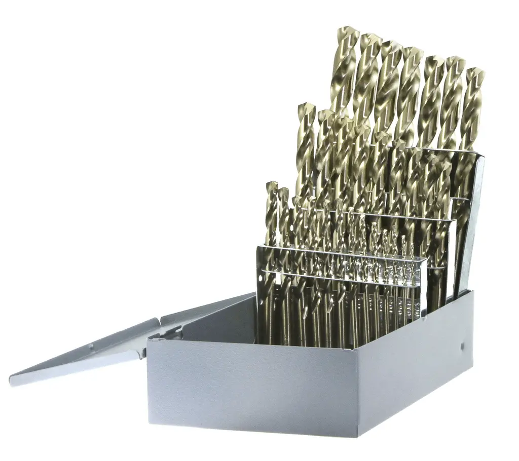29Pc Cobalt Drill Bit Set 1/16-1/2 By 64Ths 1