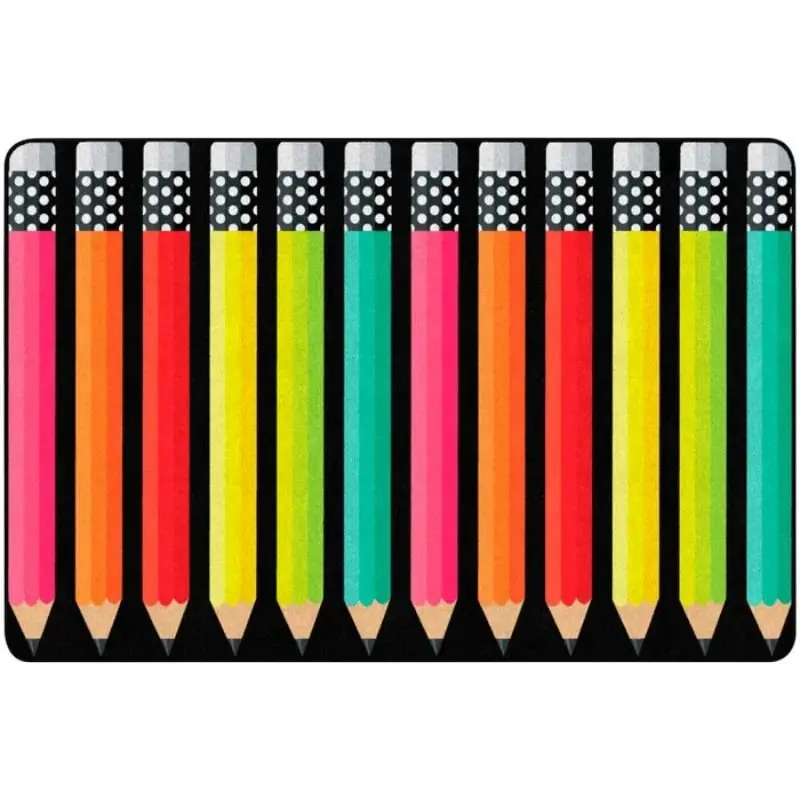 Fancy Pencils Classroom Rug 1