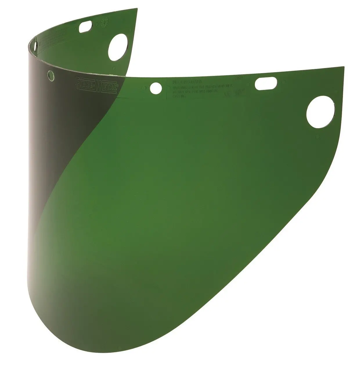 Fibre-Metal 4199 .060" 9-3/4X19" Dark Green Extended View Faceshield Window 1