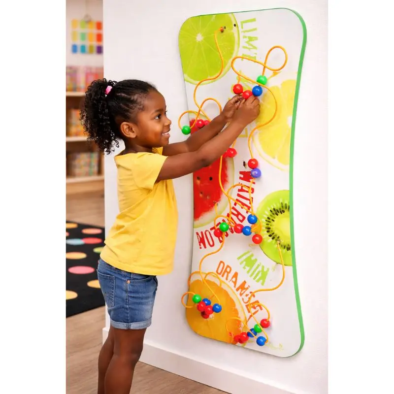 Fruit Flip Bead Maze Wall Toy 1