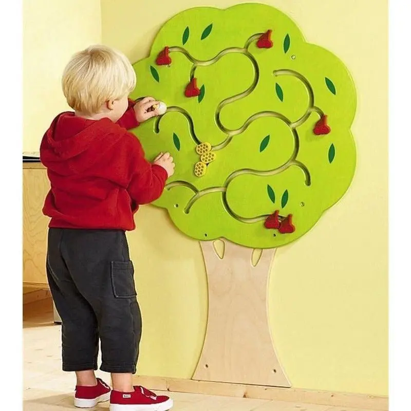 Fruit Tree Wooden Activity Wall Panel 1