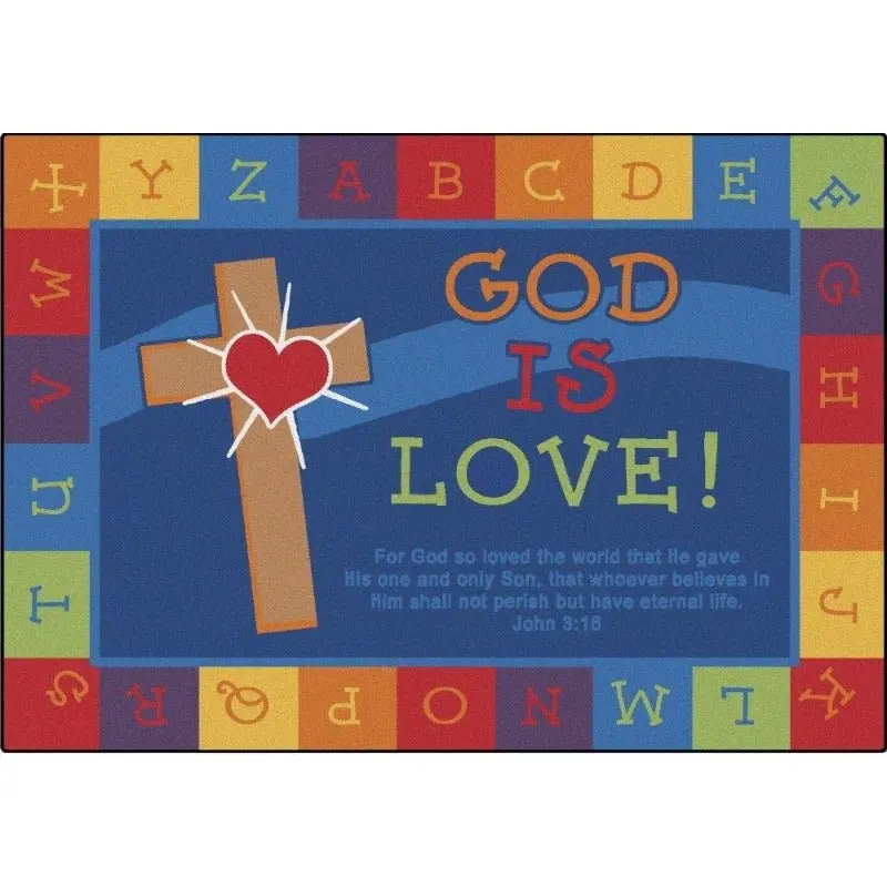 God Is Love Learning Rug 1
