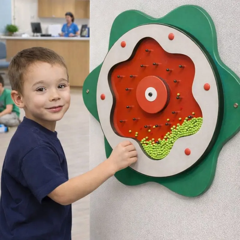 Green Plinko Children's Wall Toy 1
