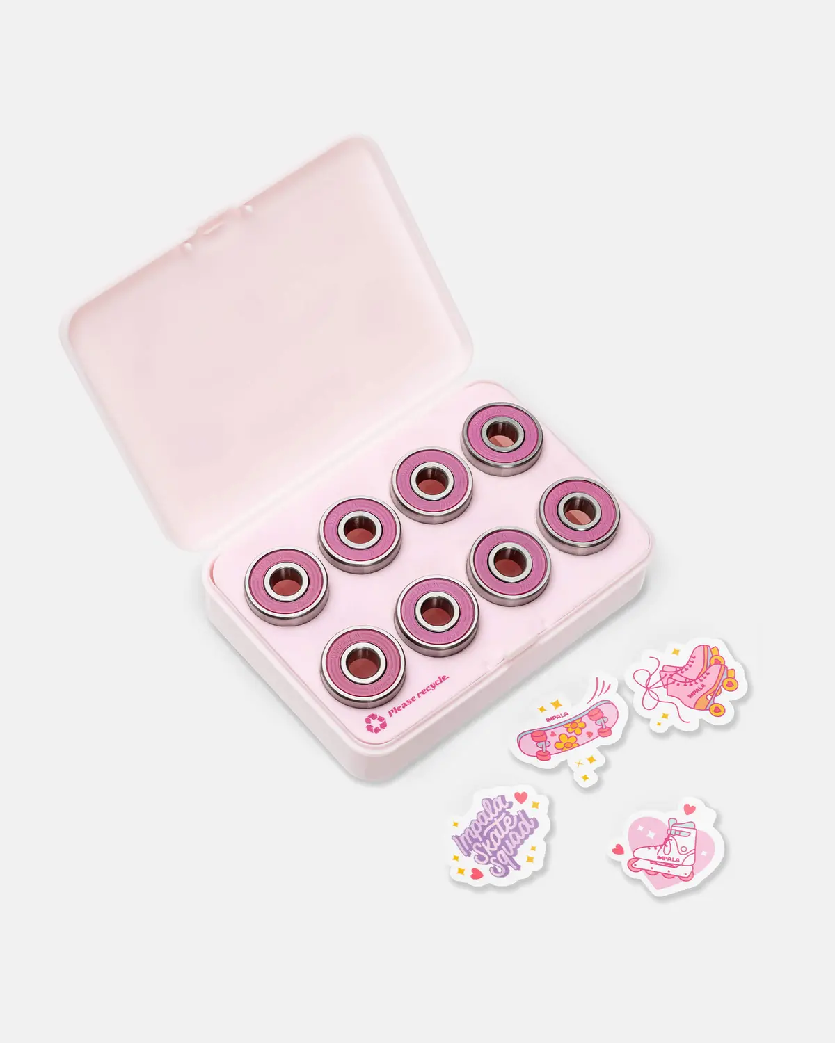 Impala Abec 7 Bearings Pack - Pink 1