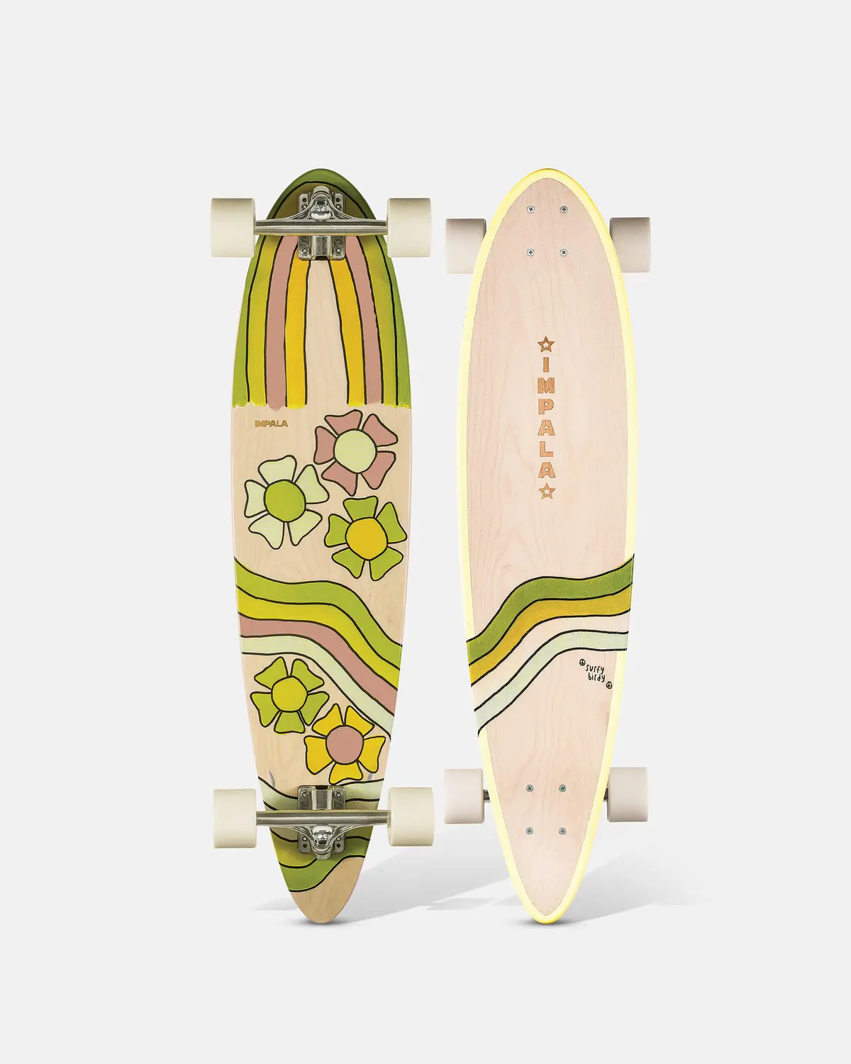 Impala Jupiter Longboard - Birdy Floral 1