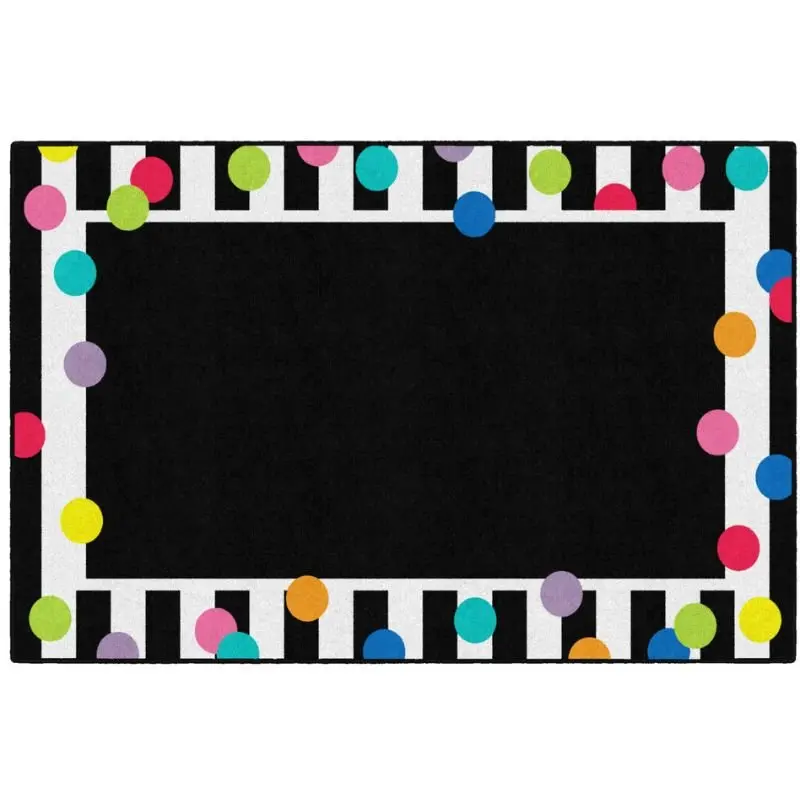 Just Teach Polka Dot Border School Rug 1