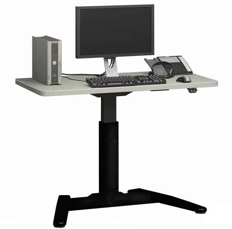 Single Leg Electric Table Standing Desk (With Table Top) 1