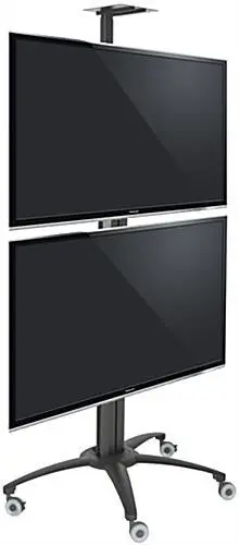 2 Or Dual Tv Cart Vertical Mounting For Advertsing Or Conference Rkdv 1