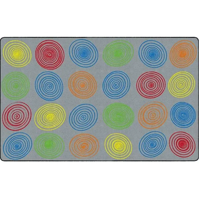 Multi-Color Circles Seating Rug 2