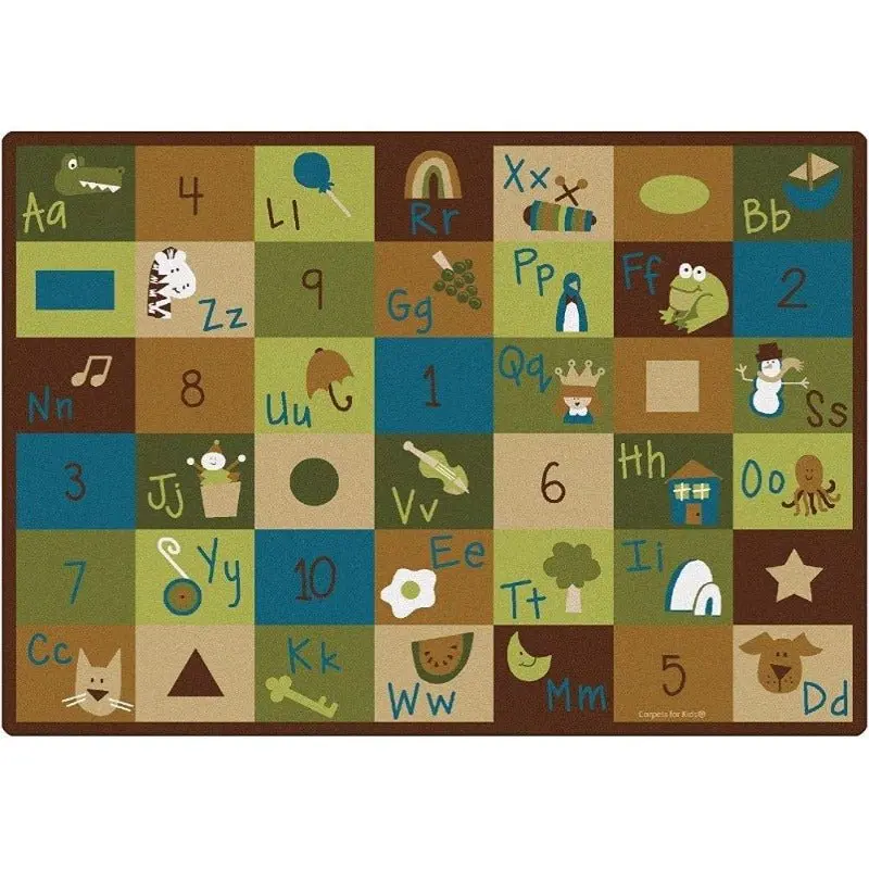 Natures Colors Learning Blocks Rug 1