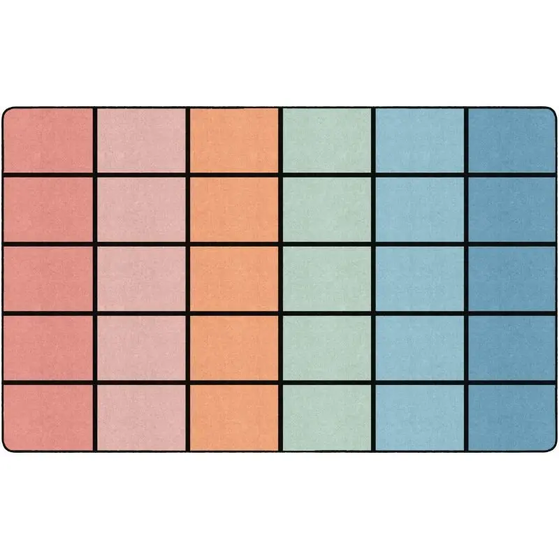 Pastel Paradise Classroom Seating Rug 4