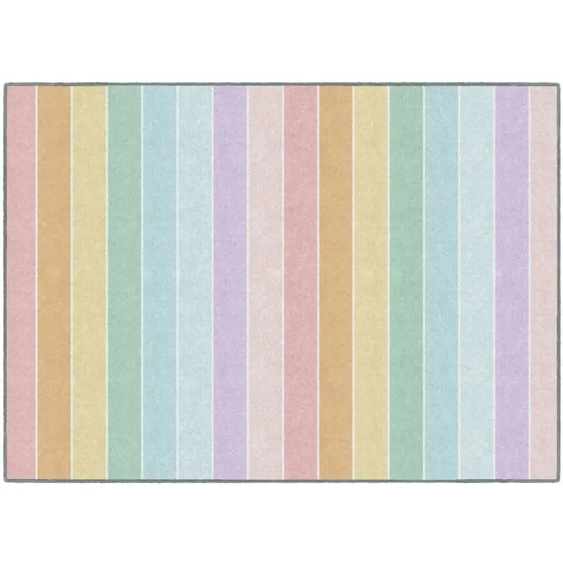 Pastel Rainbow Stripes Rug 1