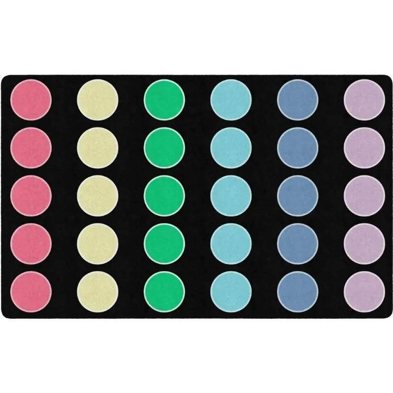 Pop Of Color Dots Classroom Rug 3