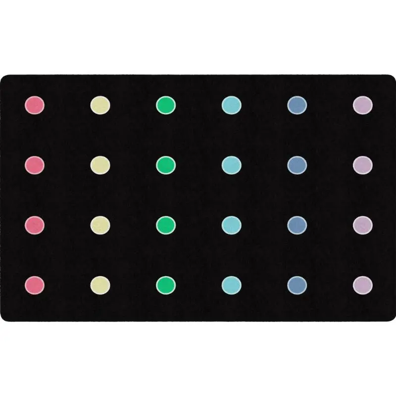 Pop Of Color Mini Dots Seating Classroom Rug - Factory Second 1