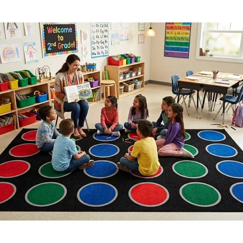 Primary Big Dots Seating Rug 2